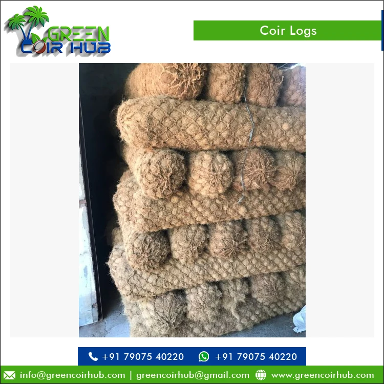 Лучшая рыночная цена топ продаж 100% чистый контроль эрозии материал кокосового волокна бревна от лучшего поставщика