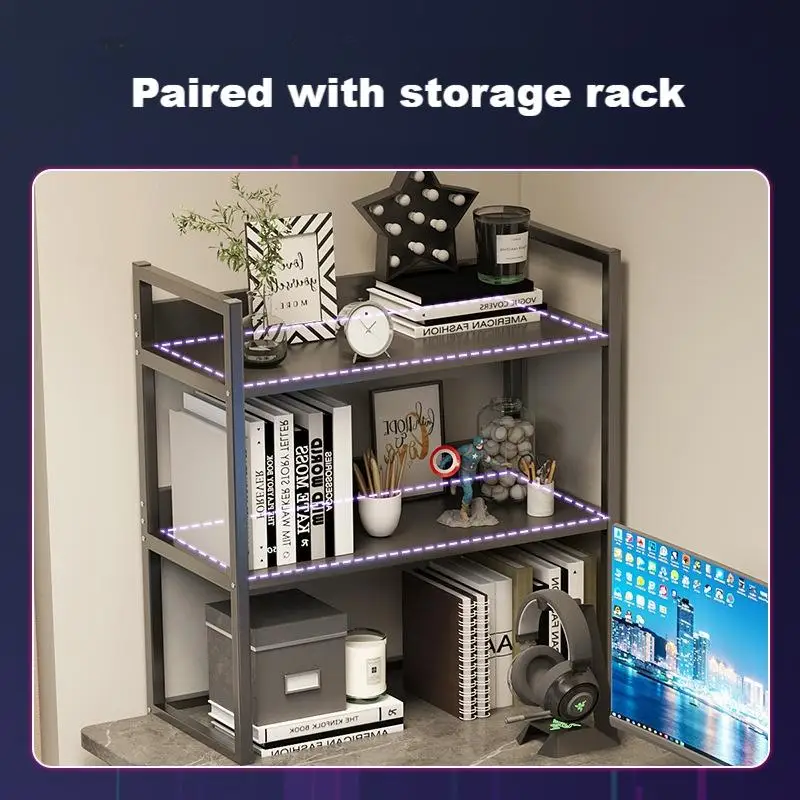 Factory Direct Supply Computer Desk Steel Gaming Table Frame Student Home Writing Desk With Storage Rack