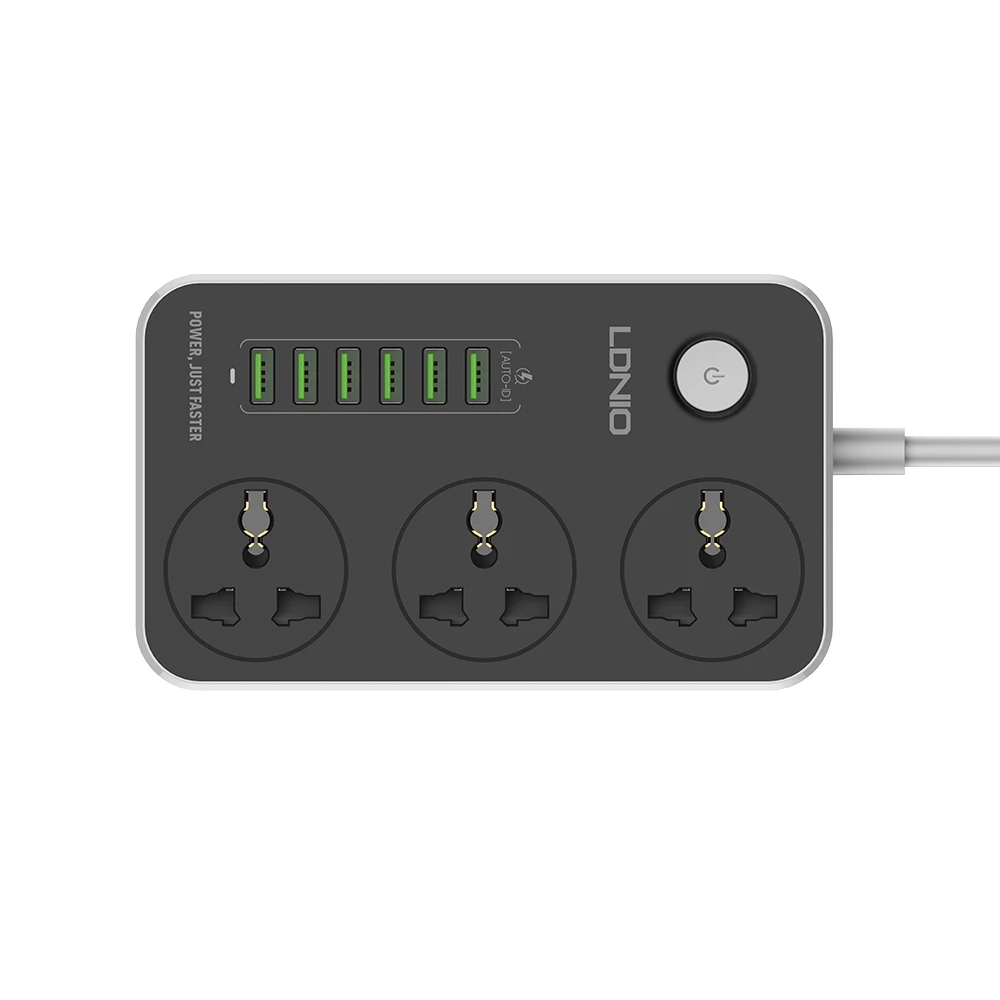 LDNIO SC3604 Power Strip Usb Plugs Sockets Socket Wall 2500W Phone Accessories Power King Extension Socket 2023 Trend New Usb