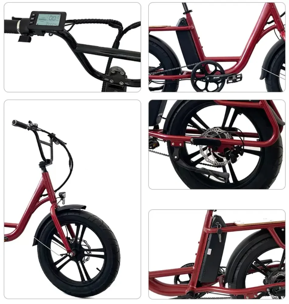 Top quality cargo bike 48V 500W  electric e bike e-cargo family e bicycle