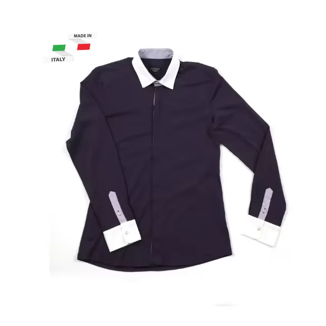 Черная повседневная мужская рубашка с длинными рукавами для девочек Сделано в Италии одежда 100% хлопок адаптируемые под требования заказчика рубашки мальчиков