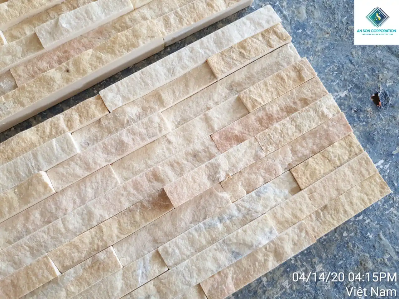 Yellow Marble Wall Panels 10 Lines Natural Decorative Stone At An Son Corporation