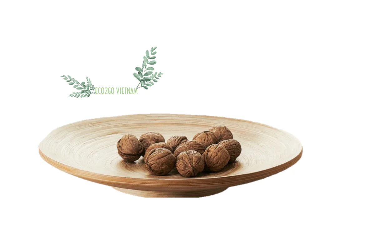 New Simple Style Eco-Friendly Bamboo Fiber Plate/ Natural Bamboo Plate Fruit Rice Salad Food Bowl