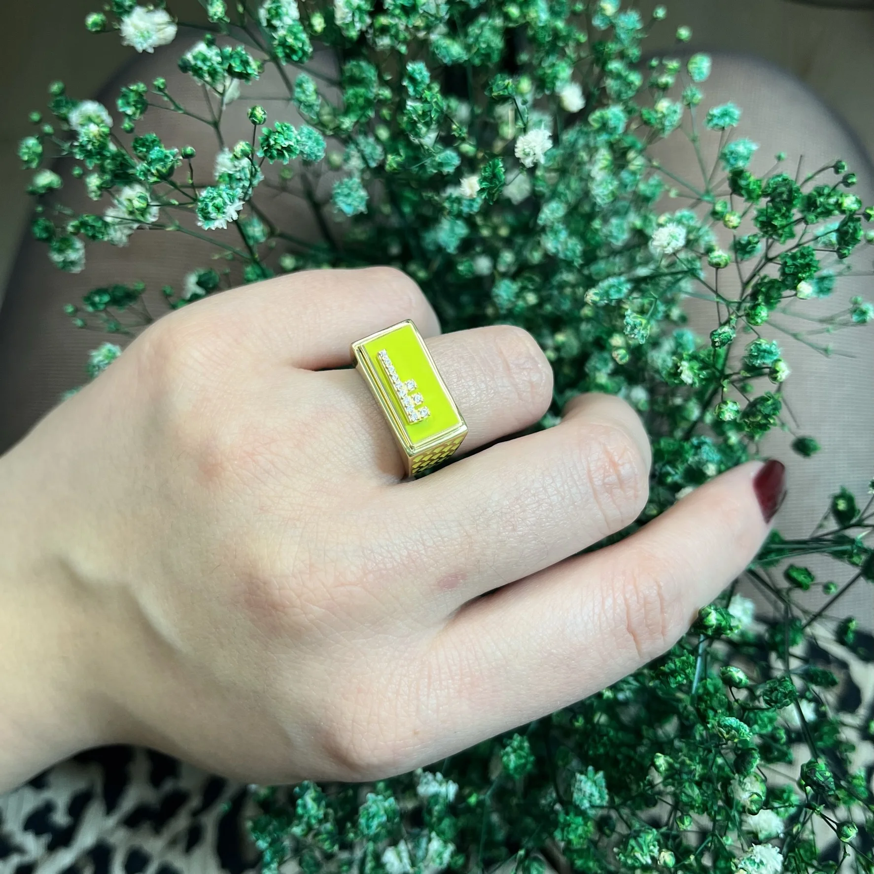 New  Personalized Fashion Luxury Turkish Statement Fine Jewelry Hot Selling Trendy 925 Silver Arabic Letter Custom Islamic Boho