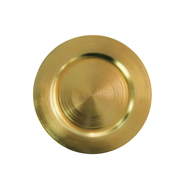 Decorative Bulk Nickel Plating Iron Etch Design Plate Hot Selling Plate for Tableware Dinnerware Handmade In Bulk