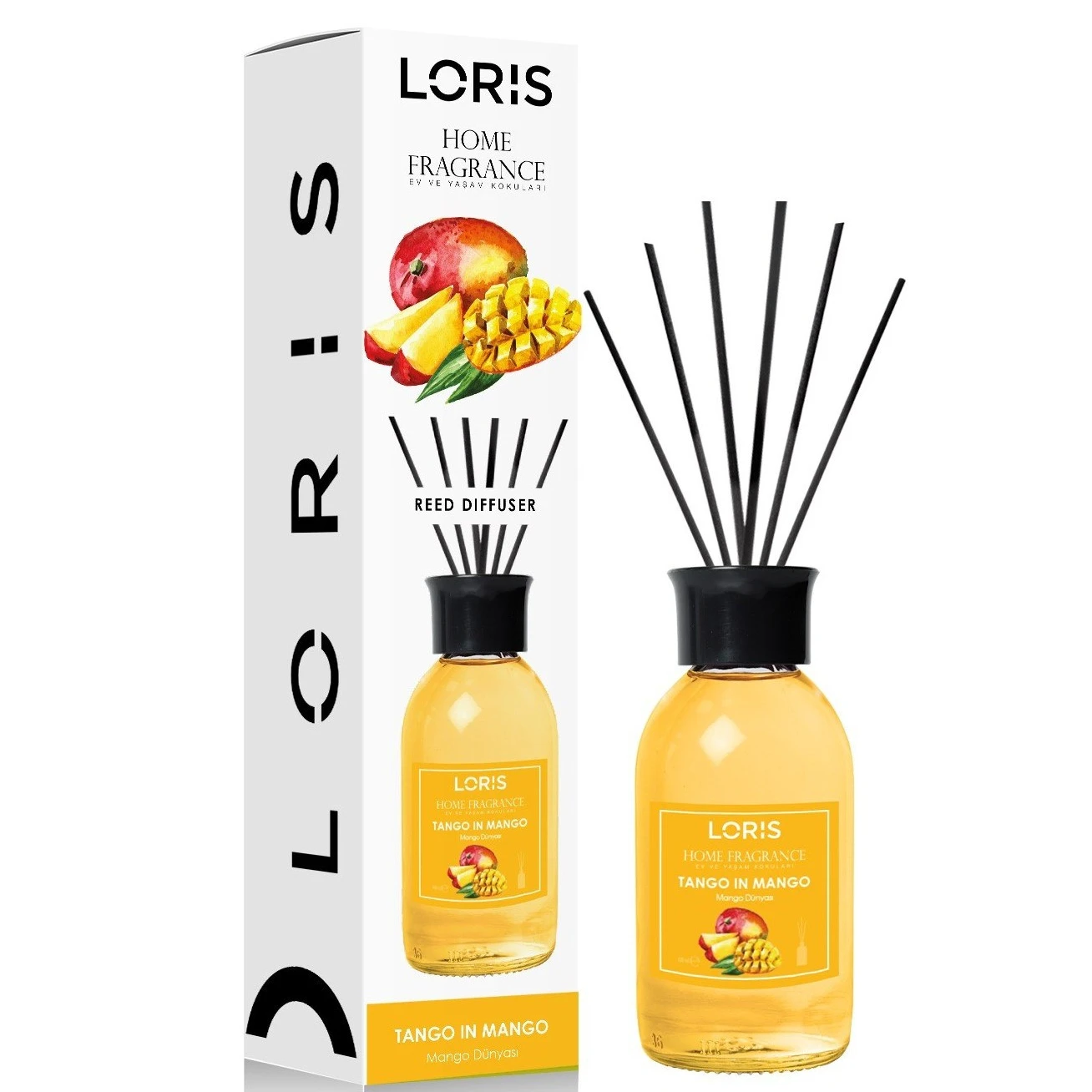 100ML TANGO IN MANGO REED DIFFUSER BY LORIS PERFUME DECORATIVE HOUSEHOLD CLEANSER FOR WHOLESALE