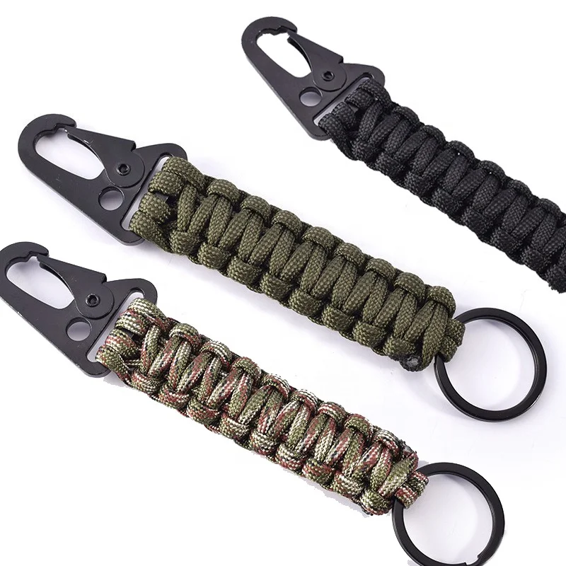 Outdoor field adventure Camping Hiking Mountaineering Rafting Survival Lanyard Keychain Tactical Rope Bottle Opener Cord Tools