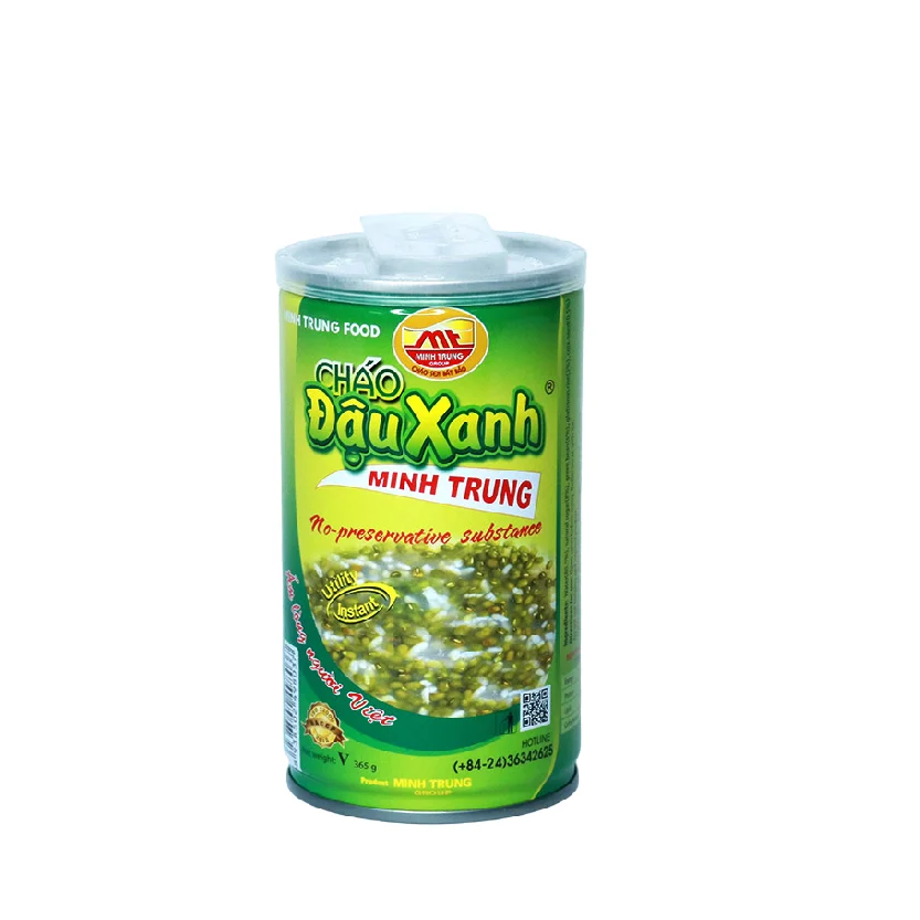 Vietnamese Instant Soup - Canned Green Bean Instant Porridge (No preservatives) - Safe and convenient - 24 Cans/carton
