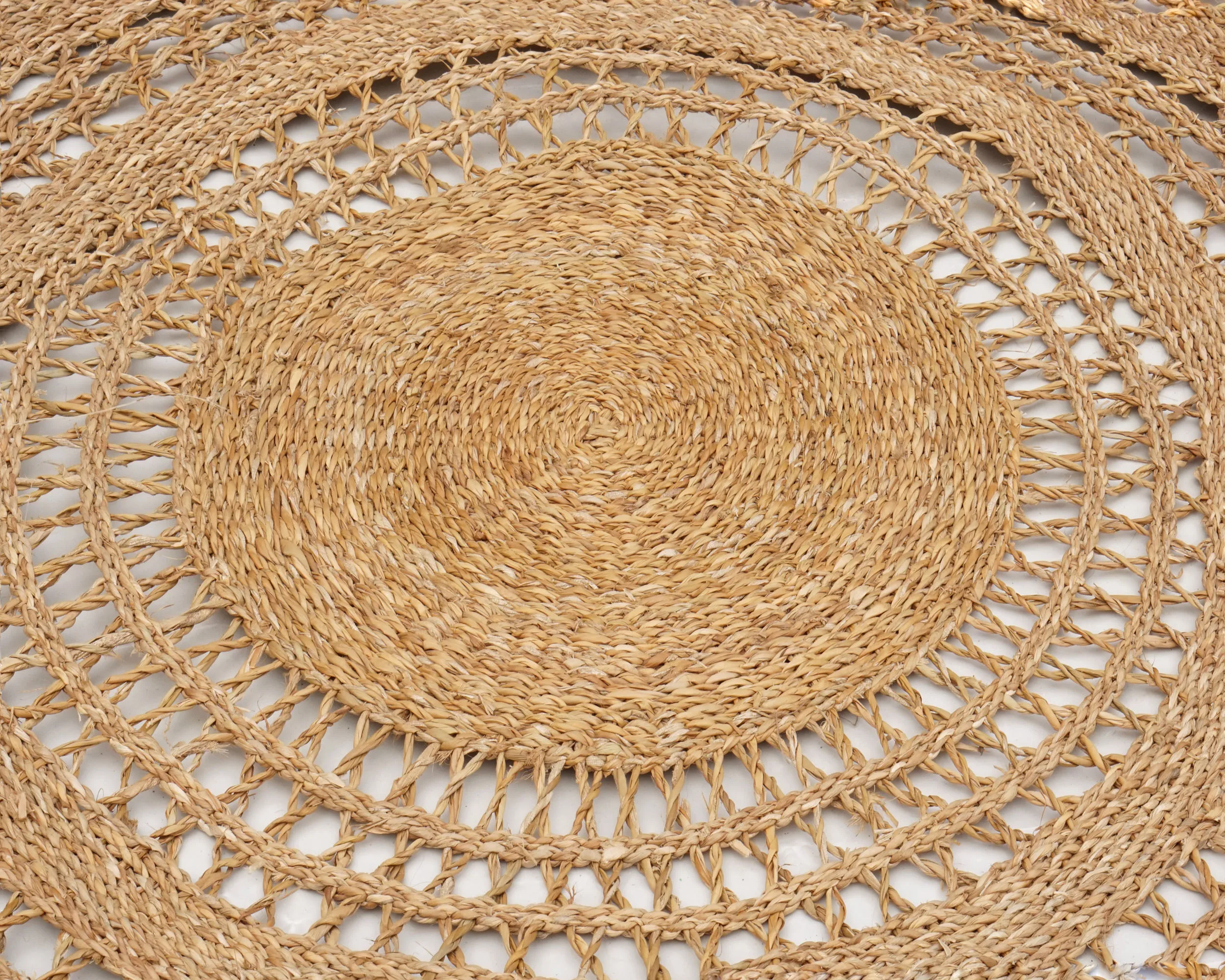 Unique round design Seagrass rugs carpets whole sale price