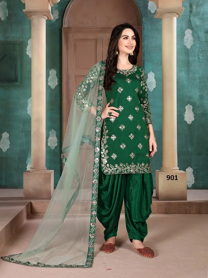 Best Quality Mirror Work Punjabi Suits For Wedding and Festival Wear At Wholesale Price From India
