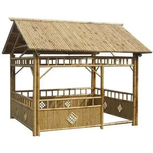 Hot Sale 100% New Arrival Outdoor Bamboo House, Residensial Simple And Peaceful, Suitable For Beach, Resort Hotel Swimming Pool
