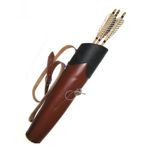 Pocket Quivers- Genuine Leather Archery Hip Side Tube Quivers In Wholesale price Custom Design
