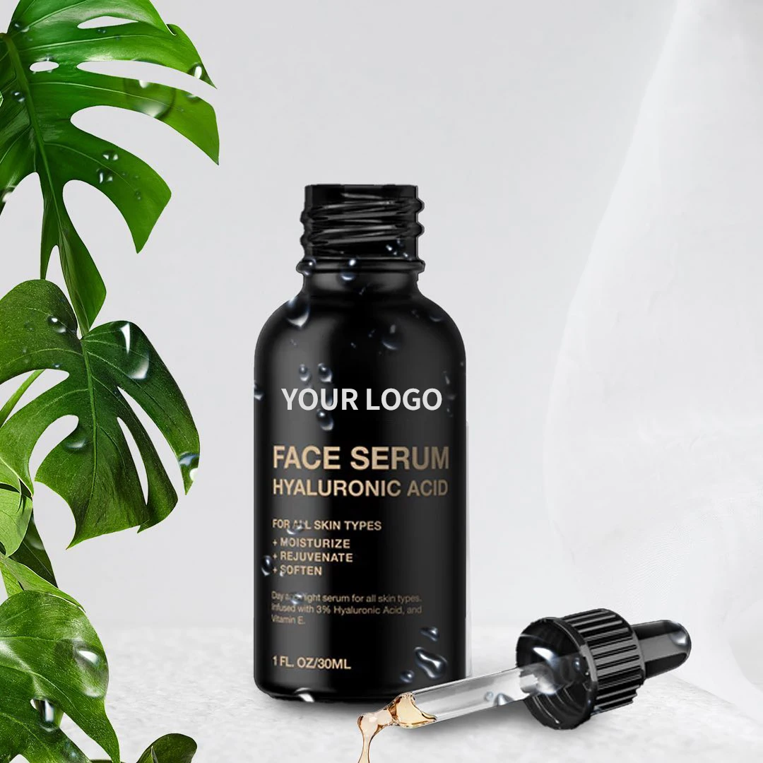 Private Label Vitamin E Hyaluronic Acid Day Night Moisturize Mens Anti Aging Rejuvenate Soften Facial Serum For All Skin Types