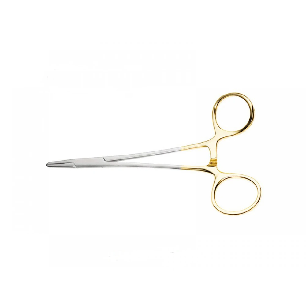 Manual Microvascular Needle Holder Tungsten Carbide Stainless Steel Basis of Surgical Instruments