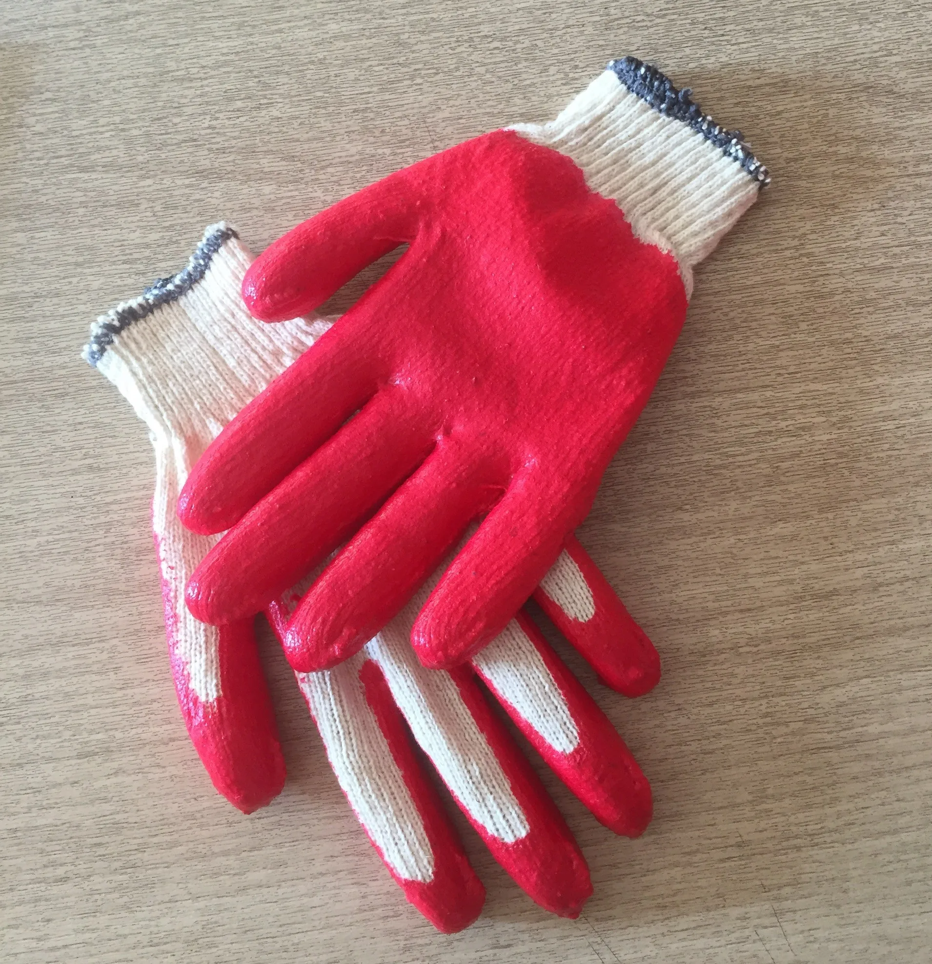 Hot Selling XL Size Half Latex Coated Work Gloves Top Cheap Vietnamese Safety Gloves for Gardening Made of Nitrile and Leather