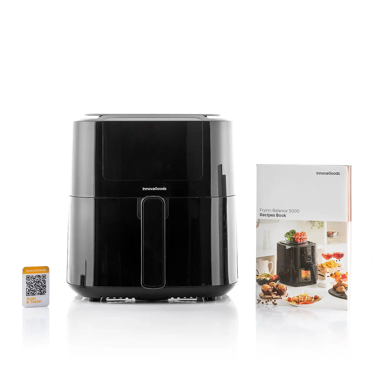 No-oil Fryer Innovagoods Fryinn Balance | Air Fryers Air Fryer Oven Stainless Steel 5000 Black 1500 W 5 L Electric Square ES