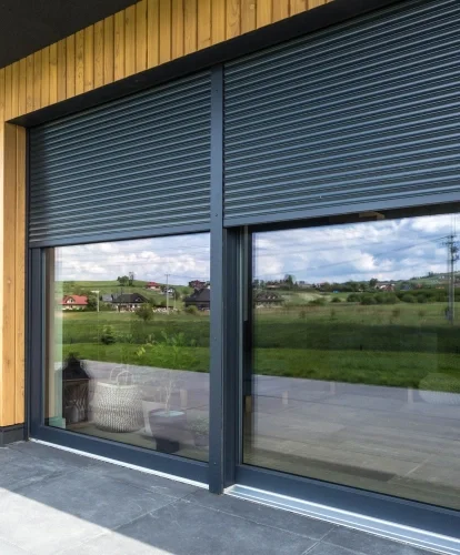High Quality Electric Aluminum Roller Shutter Window Industrial Design Style Modern and Anti-Theft for Exterior Application