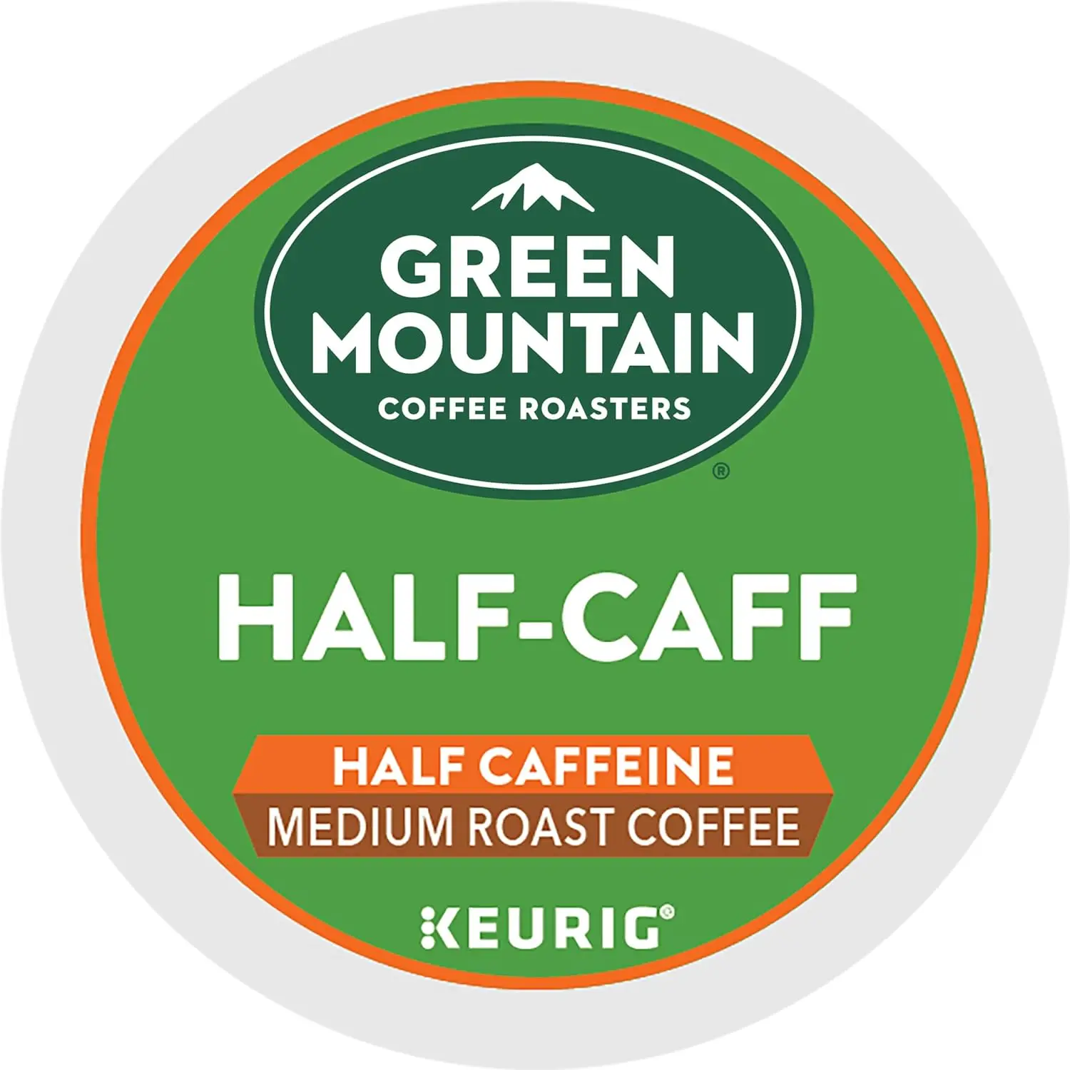 Half Caff Keurig Single-Serve K-Cup pods, Medium Roast Coffee, 72 Count (6 Packs of 12)