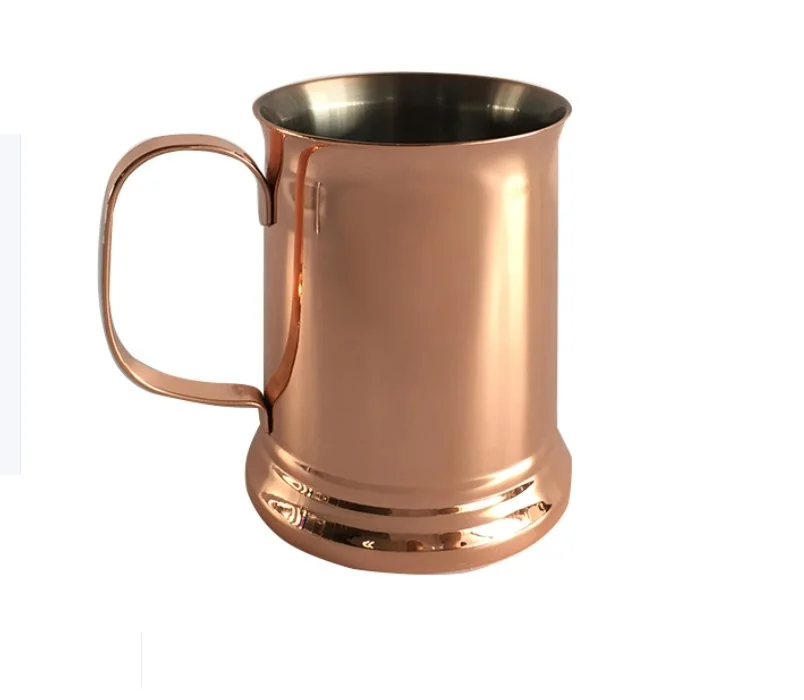 Moscow Mule Mug 304 stainless steel Food grade Hammered Black/Copper Plated Drinkware bar tool Beer moscow mule copper mugs