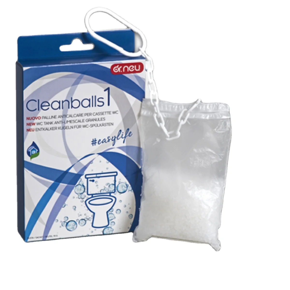 New Product Water softener system Anti-limescale spheres for toilet cistern Enzymatic WC Cleaner eco-friendly Innovative