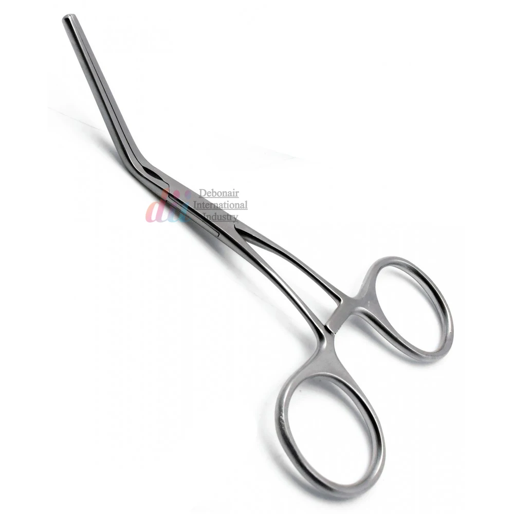 DeBakey Pediatric 5 Inch Multi Purpose Clamp 60 Degree Angled Hemostat Forceps Surgical Stainless Steel Instrument #Medical #CE