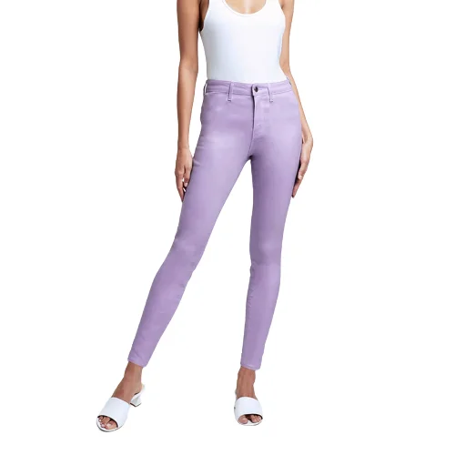 Factory Cheap price Manufacturer Breathable slim Fit high waist wide leg Snow wash jeans men Street Style Best Quality own logo