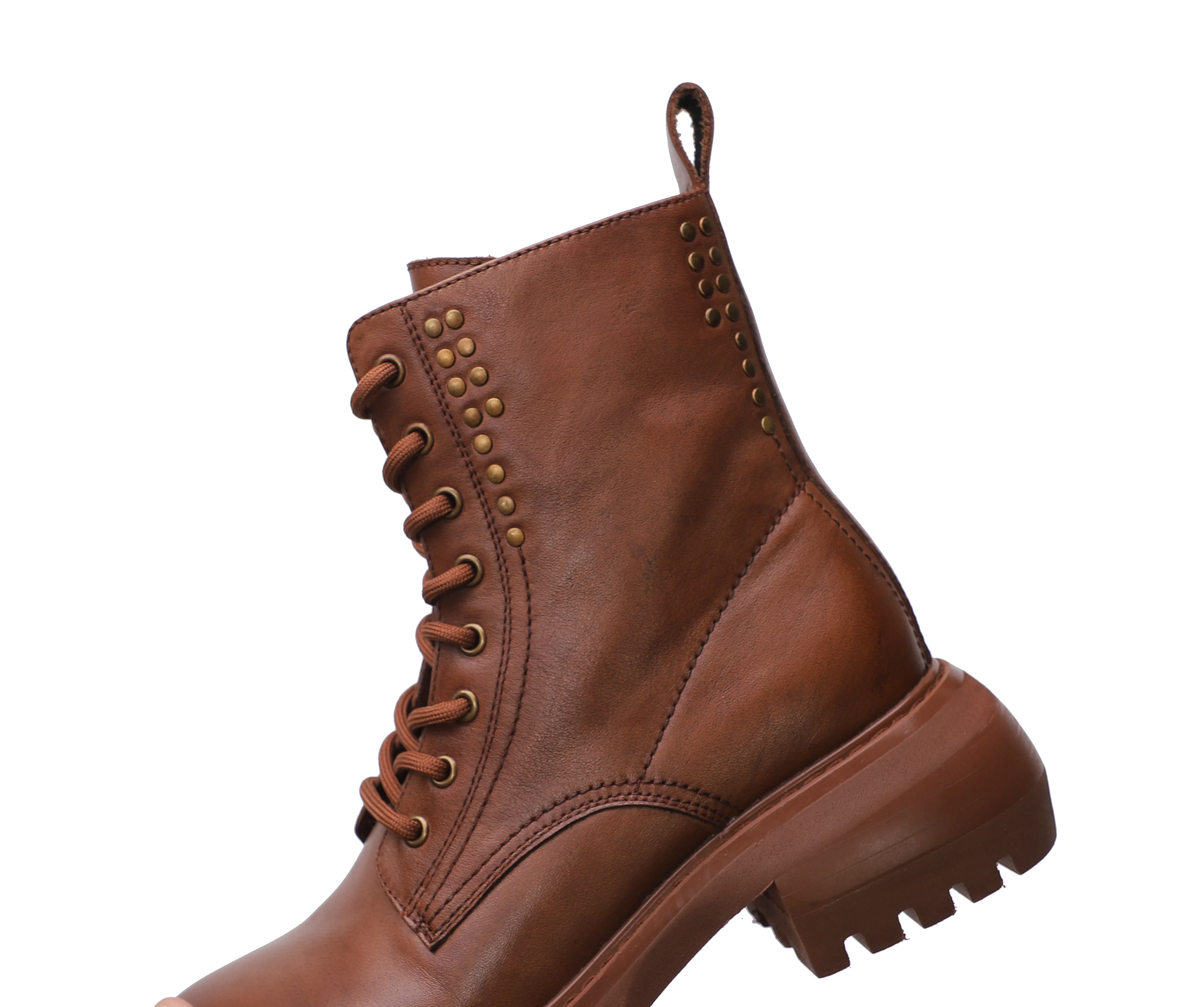 Fashion Rivet motorcycle boots Soft comfortable Martin boots women leather Martin boots  Custom made manufacturer