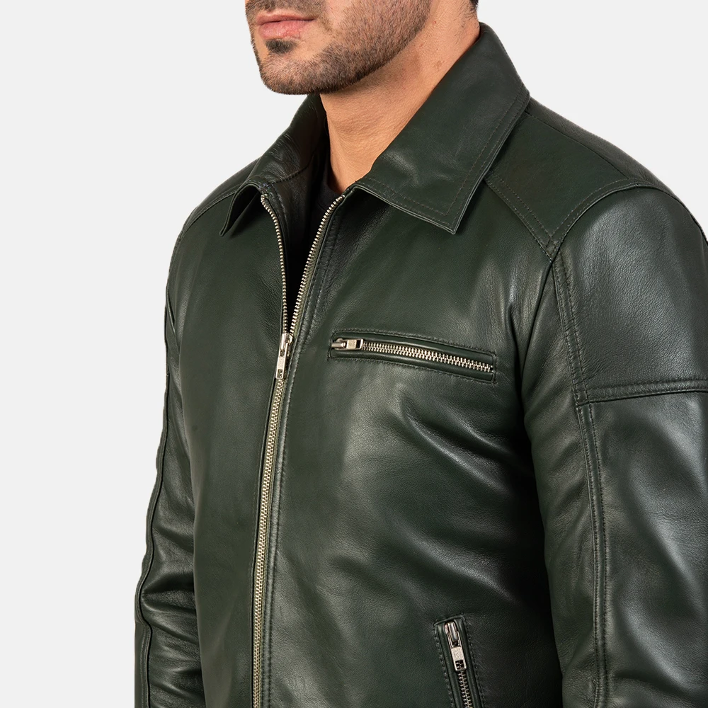 Customized Customized Fashion Genuine Sheep Nappa Leather Bomber Jacket For Men Sheep Skin All Sizes and Colors