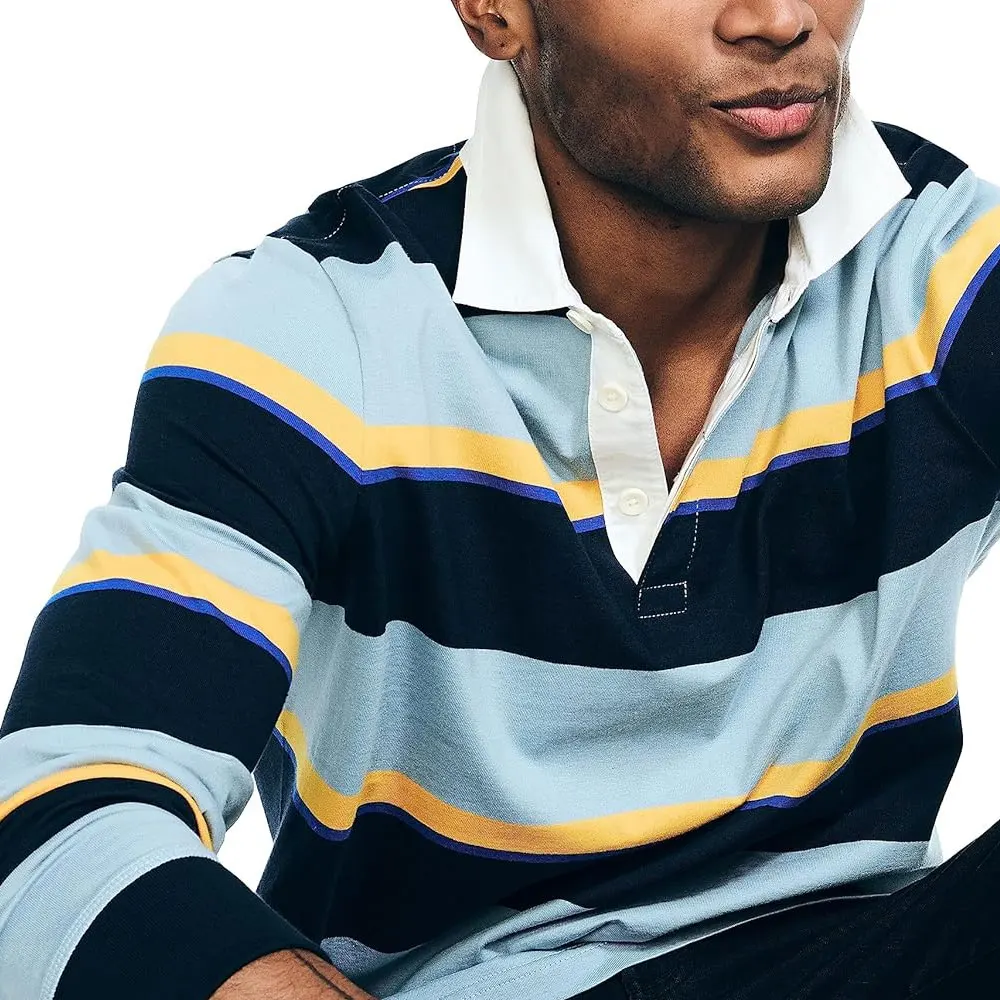 2024 Summer New full Sleeve Branded Polo Full Shirt With Quick Drying 100% long full sleeve cotton casual polo shirt