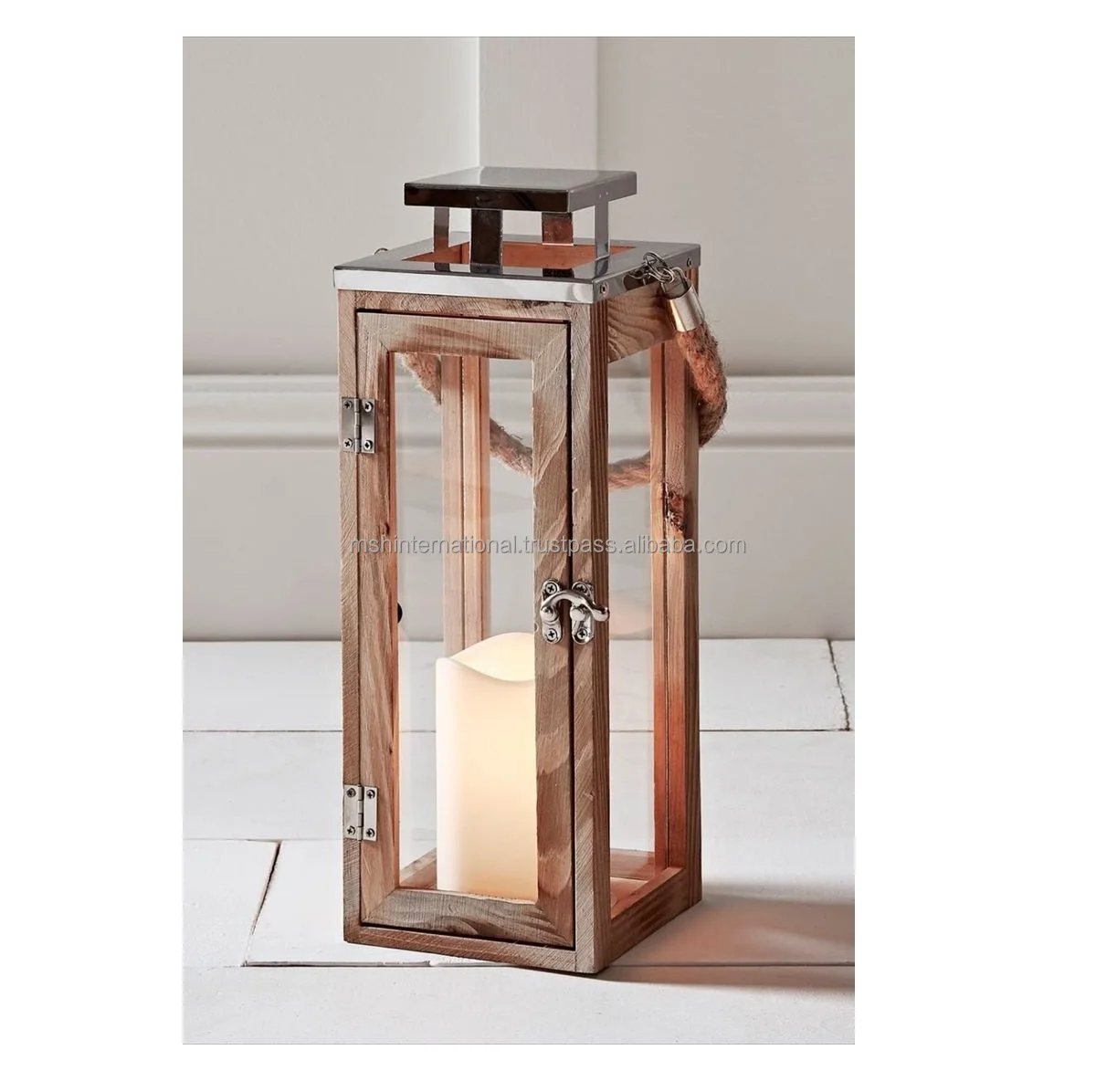 Wooden Design Candle Lantern Home Decoration Metal Candle Holder Black Moroccan Lantern T Light Lantern By Arts Impression