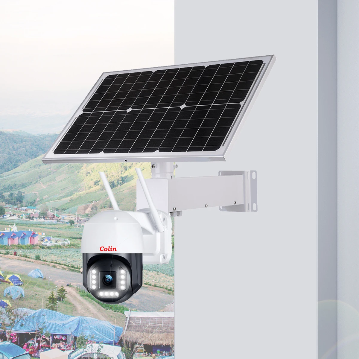Сверхцена 4 г WIFI 5MP PTZ солнечная панель батарея 40 Вт 20ah уличная Беспроводная Солнечная система безопасности камера видеонаблюдения с отслеживанием человека
