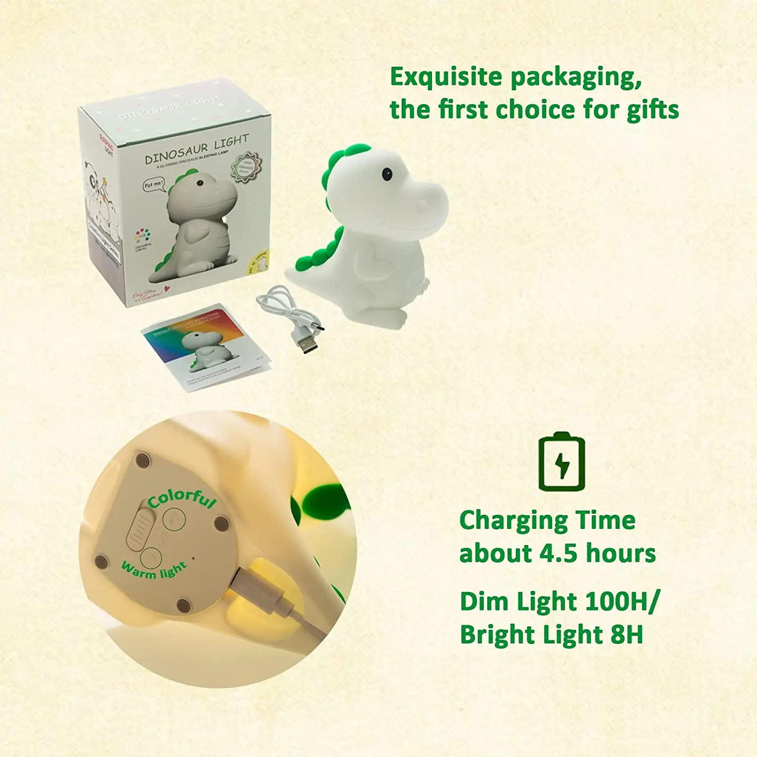 veilleuse de salon novelti toy kid cute desk nightstand speelgoed spielzeug dinosaur toys kinder rechargeable table lamp
