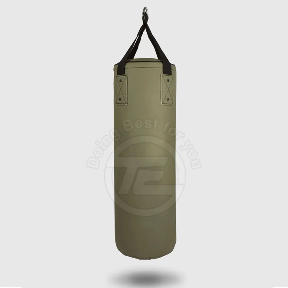 High Quality PU Leather Punching Bag with Custom Logo PVC Inflatable Sandbag for Heavy Boxing MMA Sports Gym Use