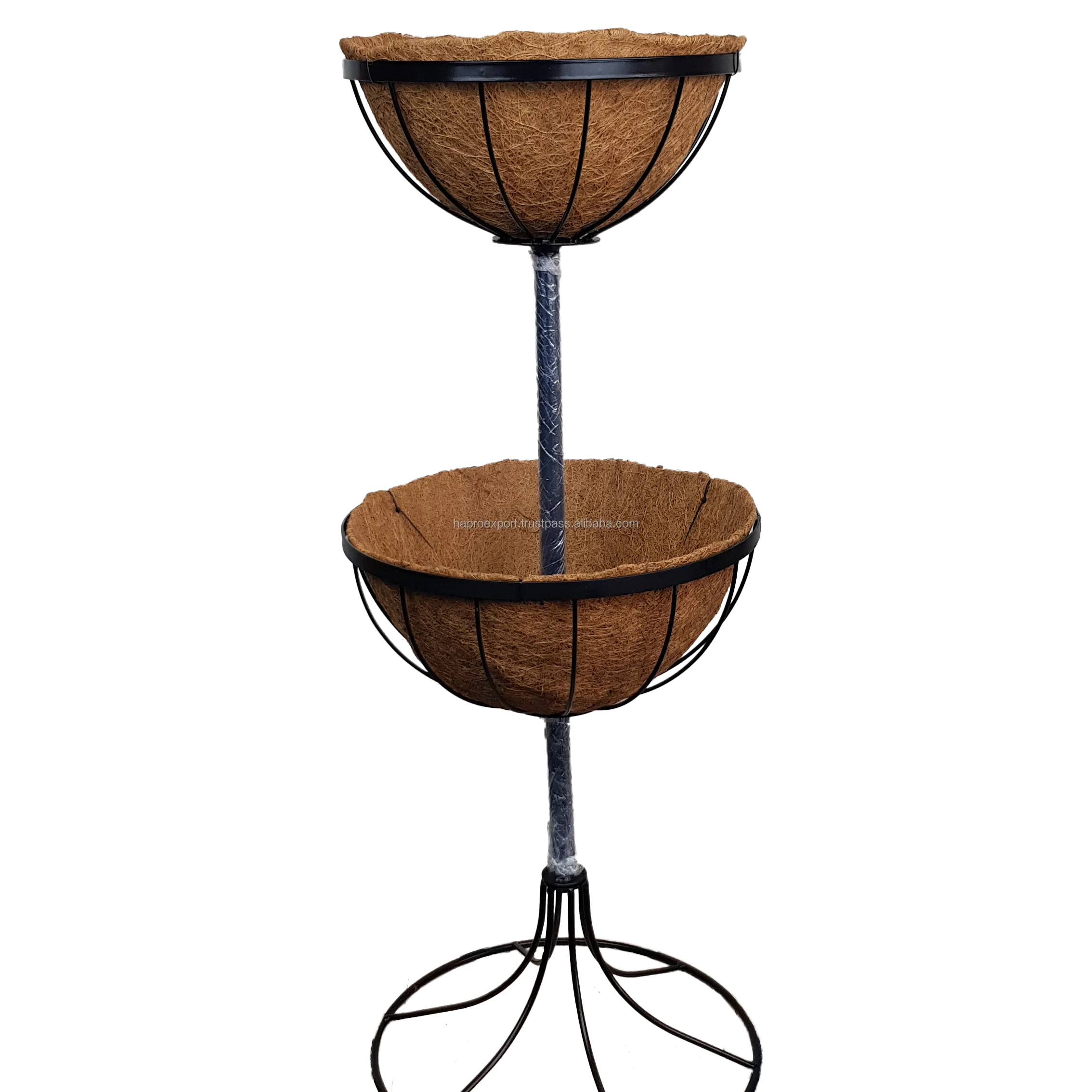 Цветочные горшки и из кокосового волокна с металлическими вкладышами вешалками для украшения интерьера дома сада дизайнерская металлическая корзина