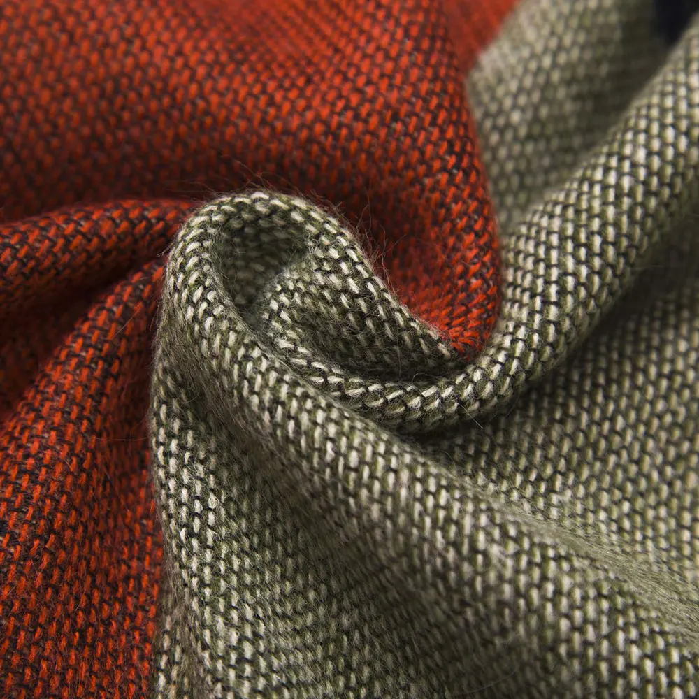 Spring Autumn Winter Style Soft Home Cape Woman Shawls Knitted Pattern Wraps Plaid