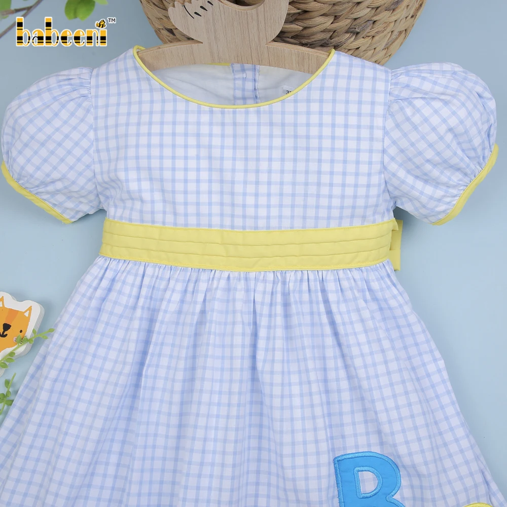 Abc applique dress for little girls - DR2742