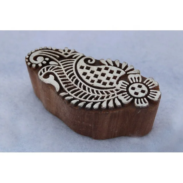 Floral Print Indian Block Printing Textile Stamp Wooden Block Stamp Wooden Block Hand Carved printing stamp