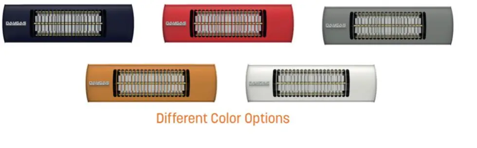 2 Kw-4 Kw Electrical Infrared UK Plug Model Patio Heater with Remote Control Stylish & Efficient Outdoor Heating