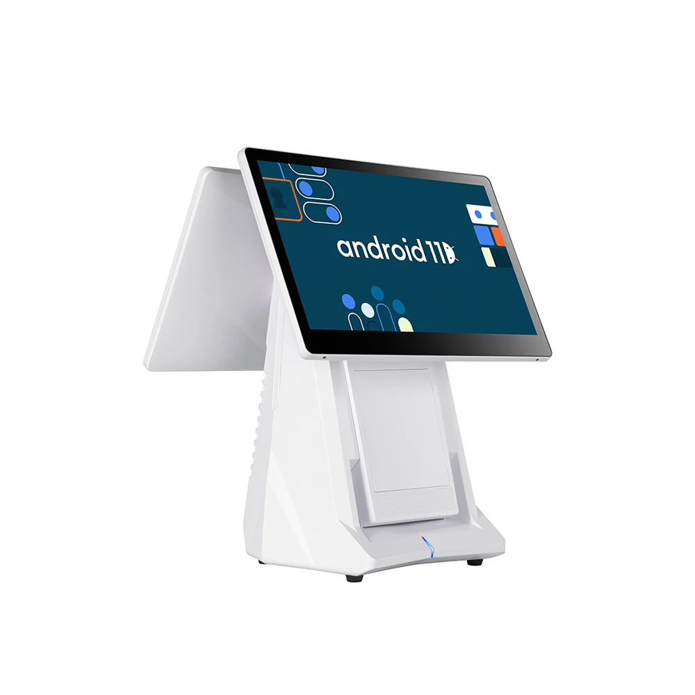 android 11 pos terminal 2GB RAM Touch screen pos system 4G NFC QR barcode scanner with 58/80mm thermal printer