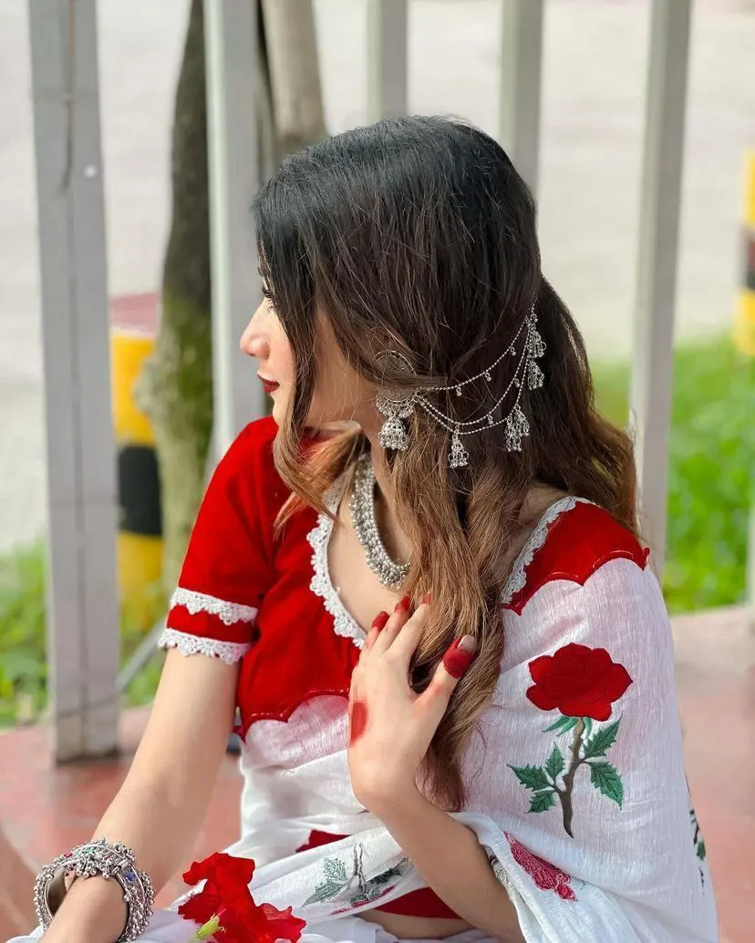 Top Quality Attractive Best Silk Fancy Embroidery Stone Work Chanderi cotton saree for Women and girls Affordable Rate