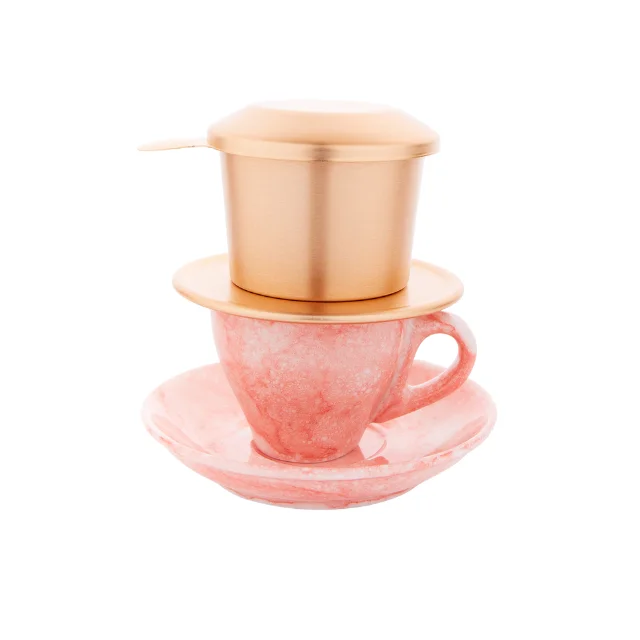 Good Quality Vietnamese Aluminum Coffee Filter Stainless Steel Maker Pot Infuse Cup Serving Delicious Durable OEM/ODM Service