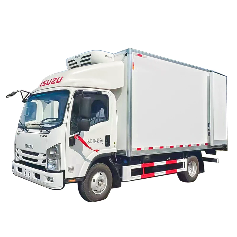 Japan Isuzu 20 cubic refrigerated cargo body truck cold food cold plate refrigerated refrigerator truck for sale