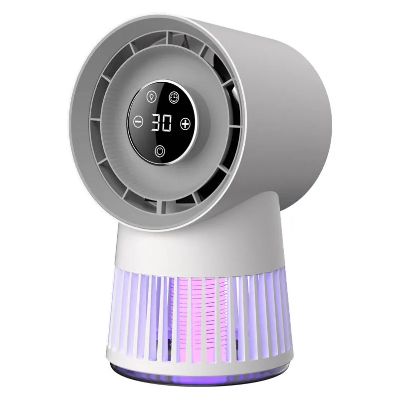 2024 New Professional USB Electric Mosquito Killer Lamp Fan Two-in-One Cross-Border Design for Outdoor Camping