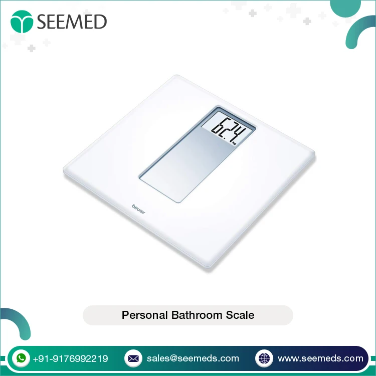 Quick Start Switch-on Technology Large LCD Display Beurer Brand PS160 Personal Bathroom Scale for Body Weight Measurement