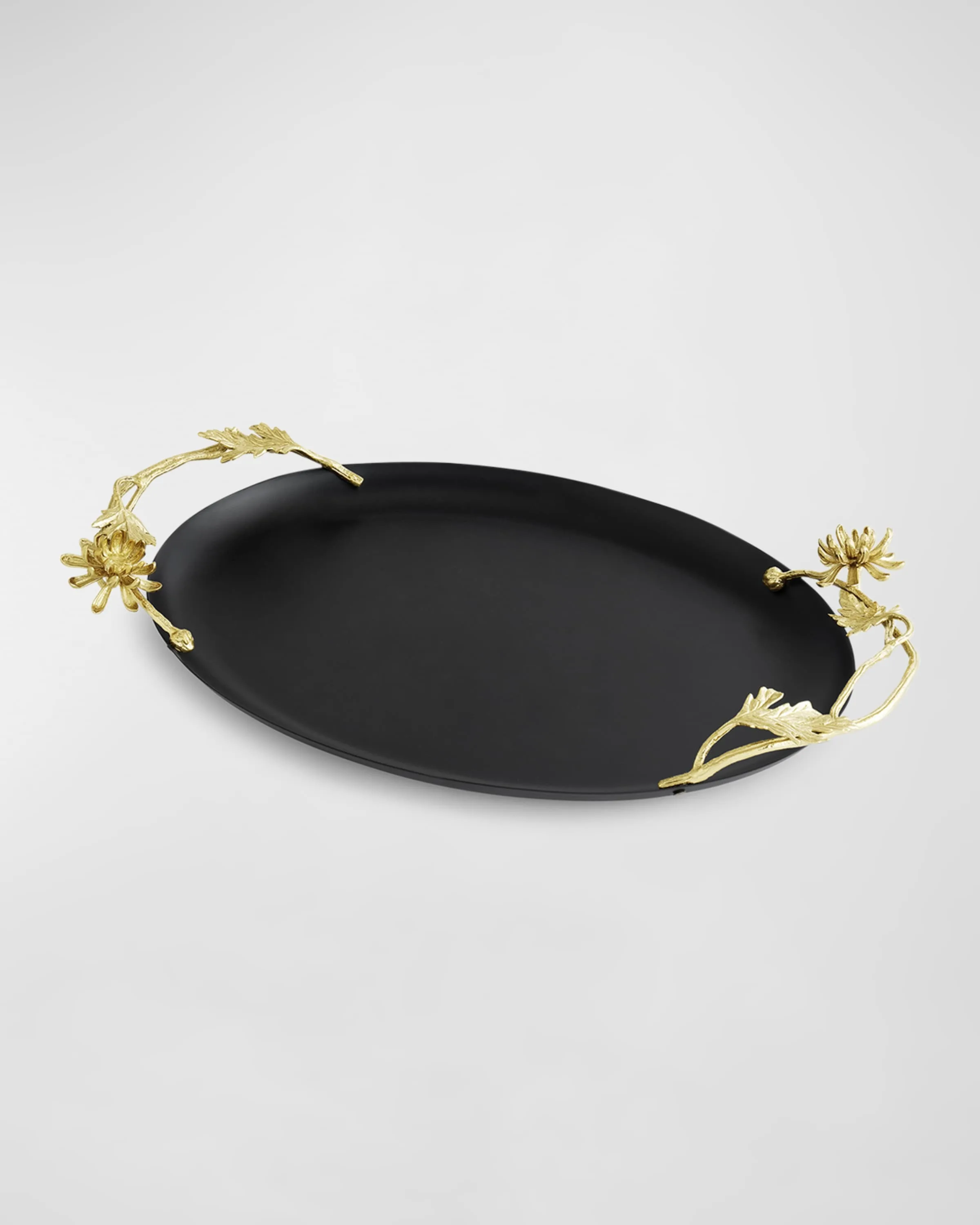 Handmade Aluminium Decorative Tray gold leaf handle Ideal for Serving Organizing Displaying Item on Any Occasion best selling