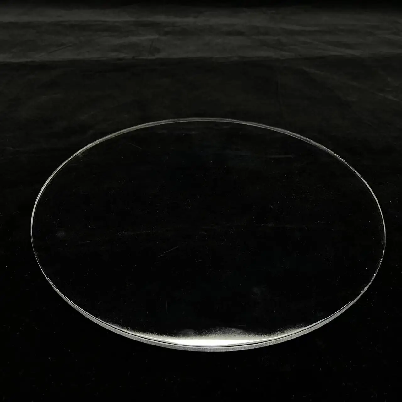 Круглый термостойкий высокопрочный индивидуальный кварцевый стеклянный плит плавленый кварцевый диск