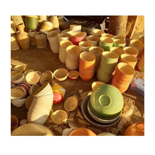 Bamboo foot bath basin High Quality Bamboo Viet Nam Bowl Bamboo Foot-bath Use In Spa/Nail/massage shop +84 931096022