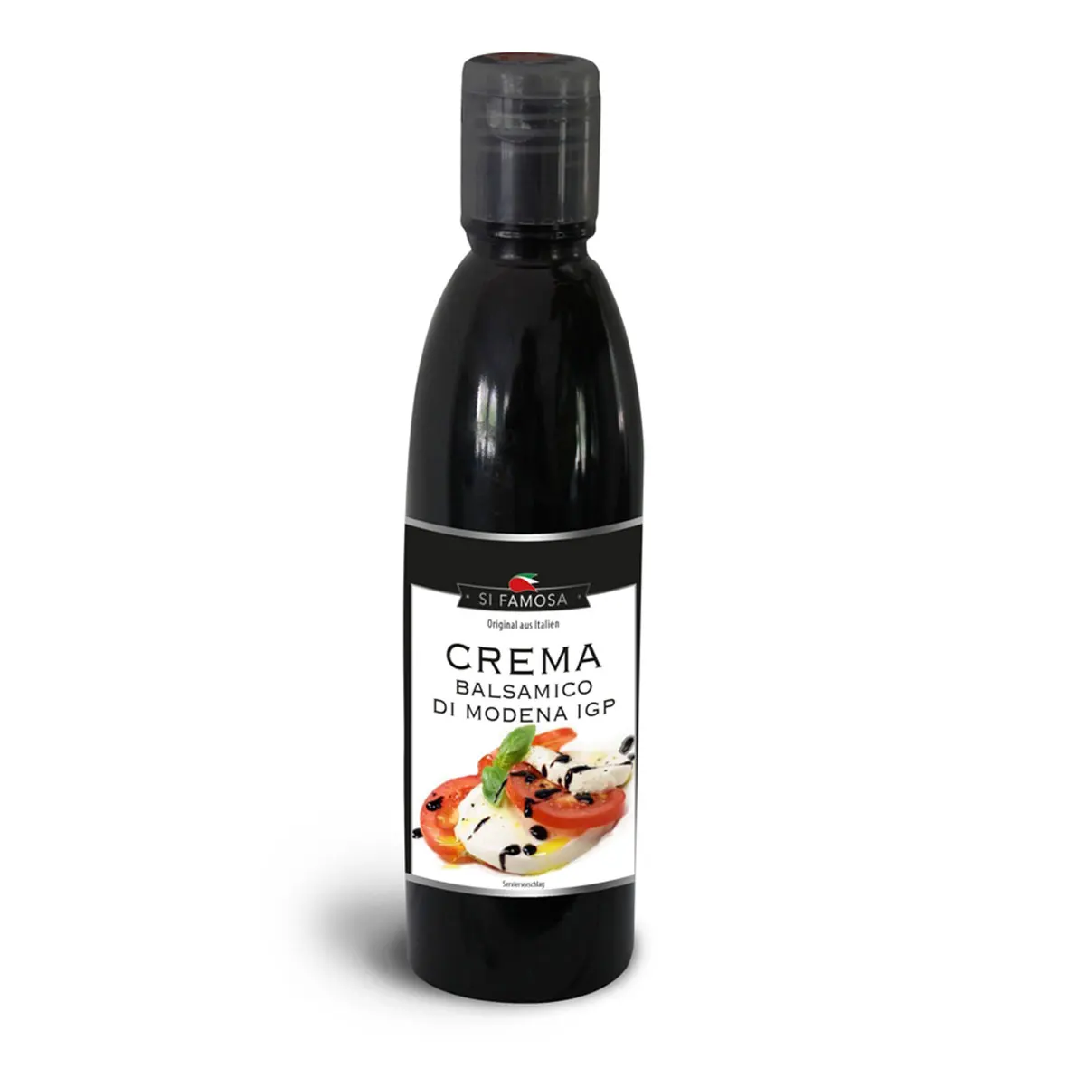 High Quality Italian Glaze from Balsamic Vinegar with grape must, 4% acidity 250 ml IFS Food For Export Sale PET