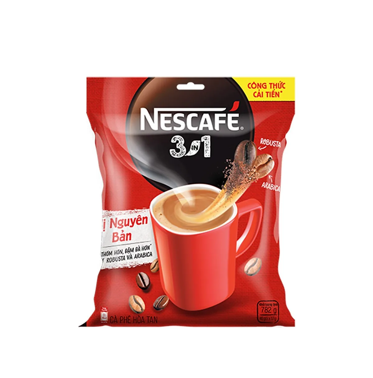Bulk Instant Storage Packing Room Sweet Type Beverages Wholesale Taste Coffee Vietnamese Instant Coffee 3in1 Nesscafe