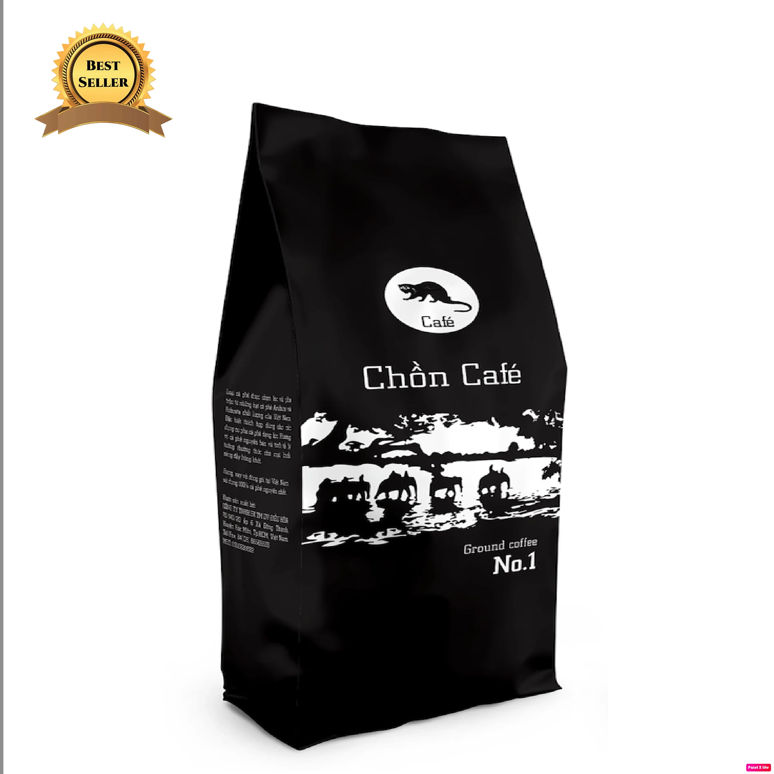 Weasel Ground Coffee Highly esteemed HACCP & ISO 9001 2015 Certificated No.2 500 GRAM/BAG made in Vietnam